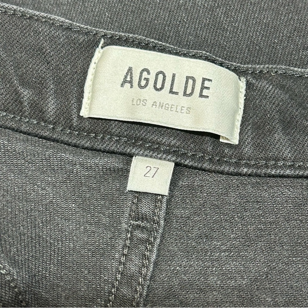 Agolde Riley High Rise Straight Crop Jeans - Picture 4 of 9
